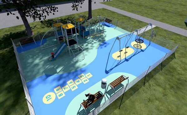 Jeu multi tours en acier inoxydable - Aire de jeux conforme EN1176 - Référence BT11023_3