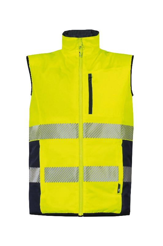 Bodywarmer réversible jaune - Taille L - Sécurité et confort thermique - T2S_3