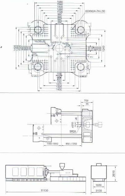 HXZ - Machines pour injection plastique Hysion - Capacité d’injection 6540 cm3 - Moulage par injection à double plateau_3