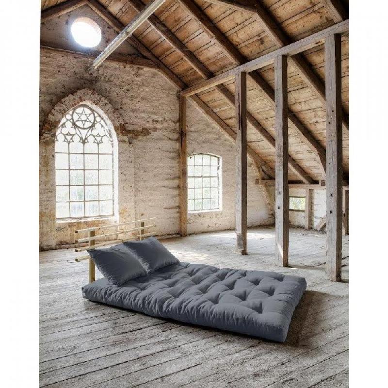 Canapé lit futon Shin Sano gray - Pin massif - Couchage 140x200 cm - Marque KARUP_3