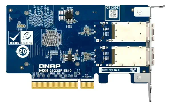 QNAP Dual-port SFP28 25GbE network expansion card low_3