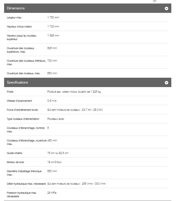 C124 - tête d'abattage - komatsu - largeur max.1 750 mm_3