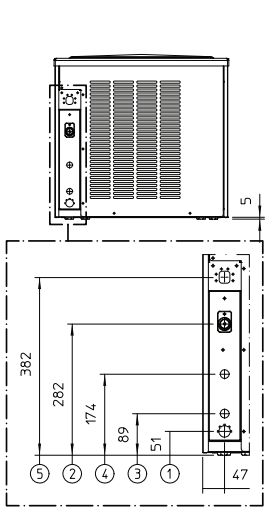 Machine à glace en grains avec évaporateur en acier inoxydable