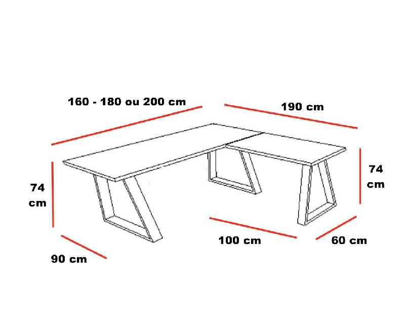 Bureau de direction design Pyramid - 200, Blanc, Hêtre, Non, Avec_3