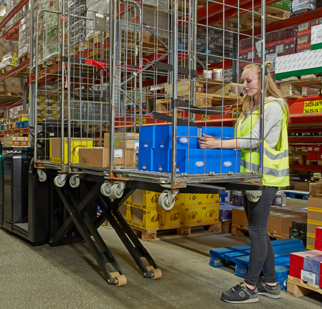 Chariot préparateur de commandes au sol 2000 kg - Fourches ciseaux - VELIA ES OPB20N2X_3