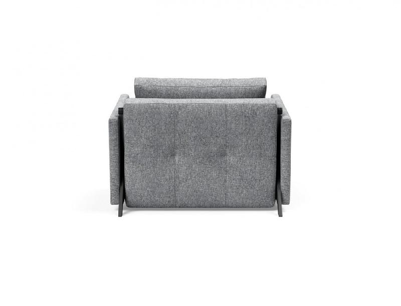 Fauteuil design convertible INNOVATION LIVING - Sofabed Cubed 02 Arms Twist Granite - Lit 200x90cm_3