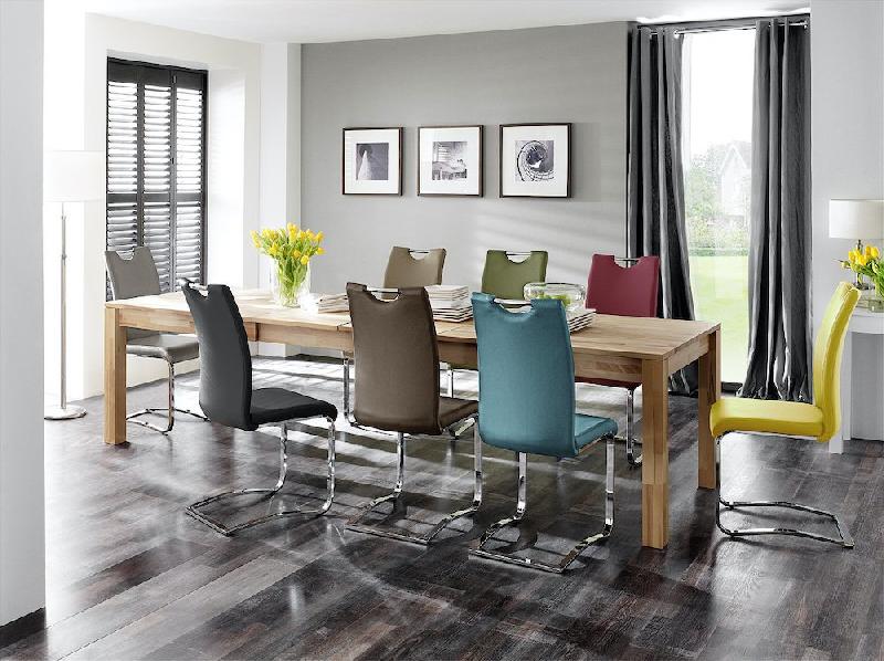 Lot de 4 chaises Kilou en tissu bordeaux avec piètement luge noir mat - design chic et moderne_3