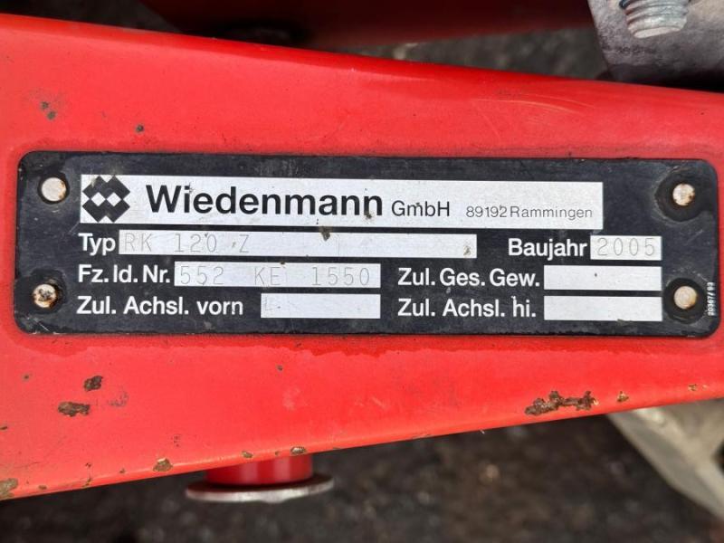 Wiedenmann RK 120 Z Balayeuse et ramasse-feuilles pour tracteur agricole_3