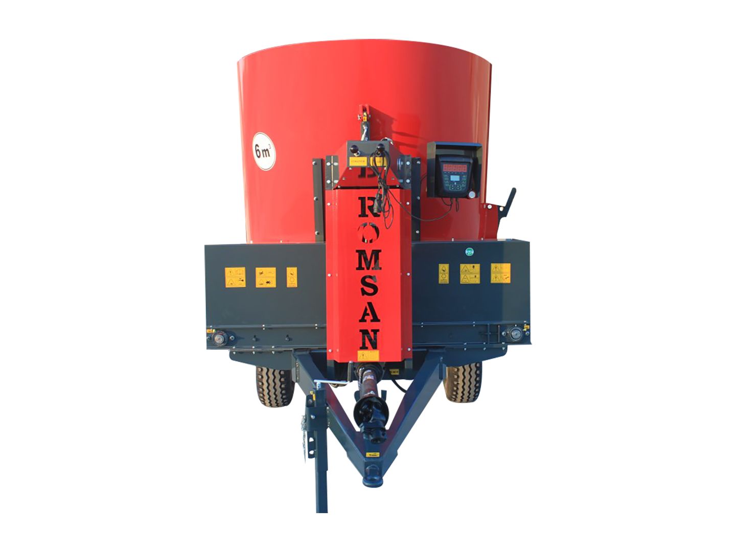 Yk 60 - mélangeuse agricole Romsan - volume 6 m³ - 55 hp - 1 spirale et 8 lames_3