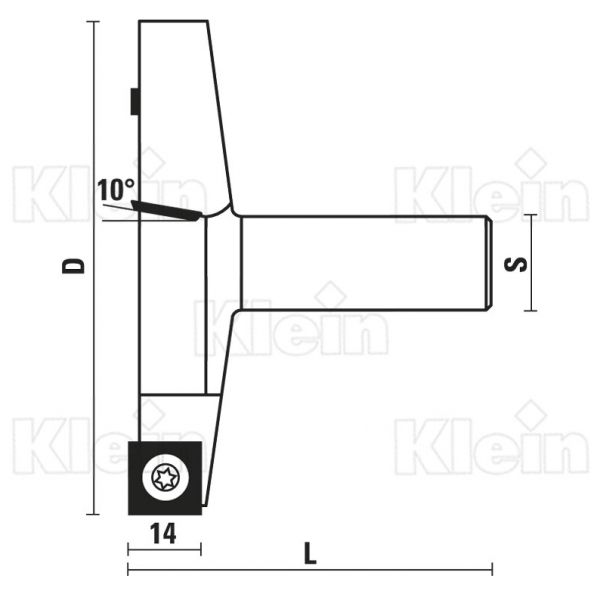 Xw190.100.Ru - Fraise à plaquette - Sistemi S.R.L. - Diamètre 100 - PKD pour plastique_3