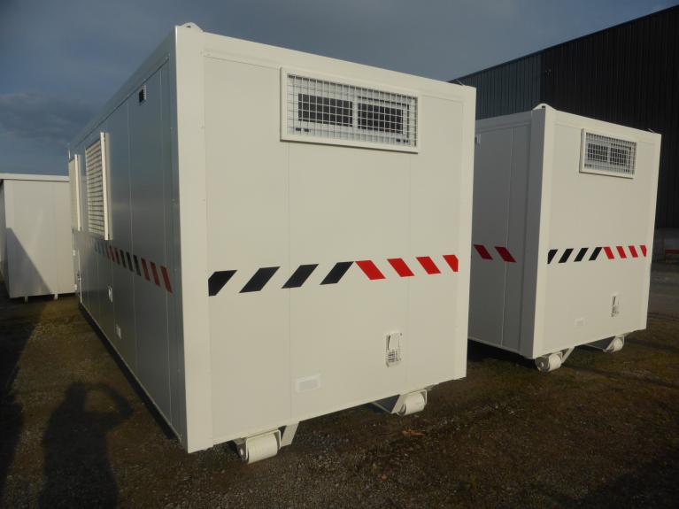 Bungalow de chantier monobloc MEGAROLS - base vie aménagée avec vestiaires, réfectoires et sanitaires_3