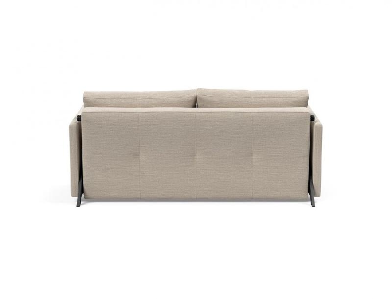 Canapé design convertible Cubed 02 Arms - Innovation Living - Lit 160x200 cm - Tissu Blida Sand Grey_3