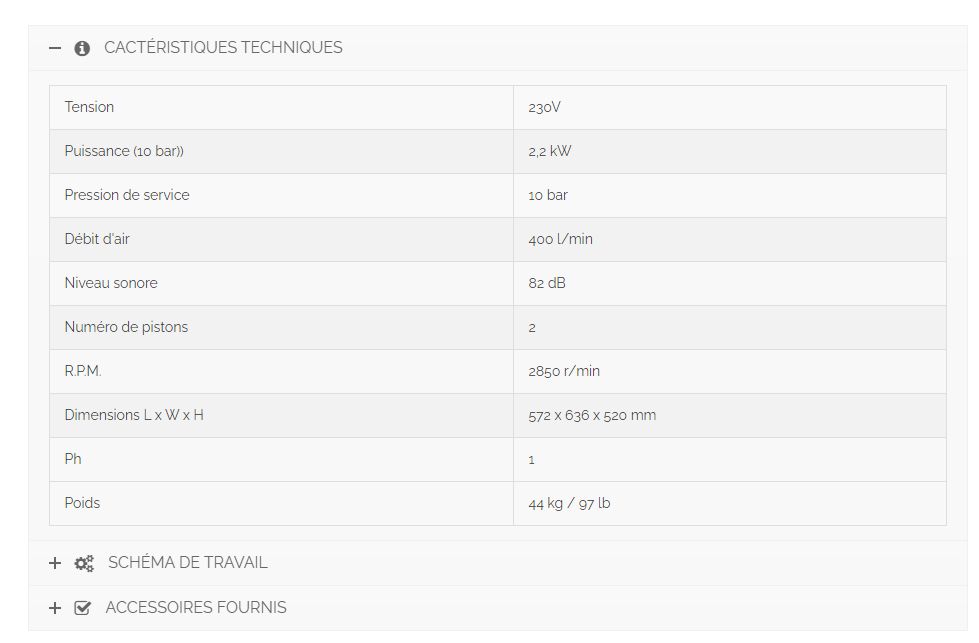 AR16 - Machine de nettoyage de climatisation Teinnova - Compresseur d'air - Pression 10 bar_3