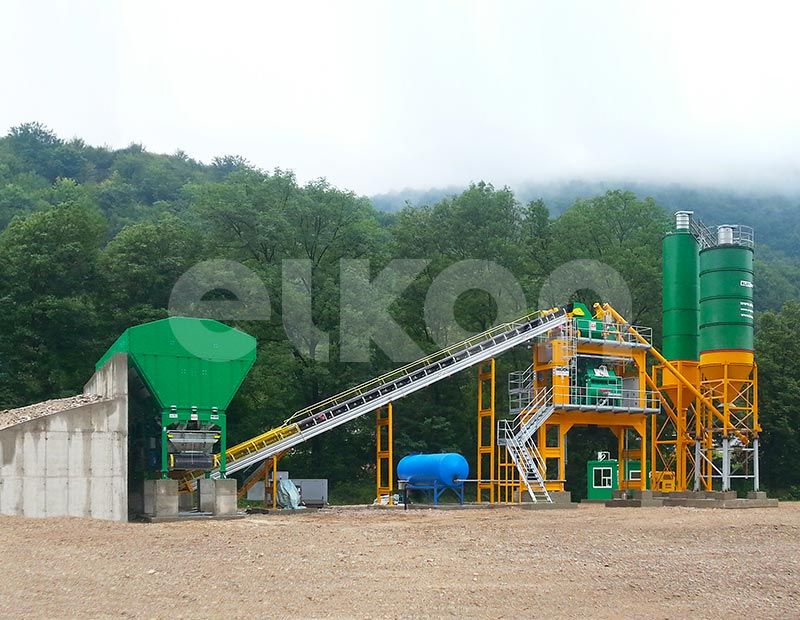Elkomix-120 centrale à béton fixe - 105 m³/h - performances élevées et structure modulaire_3