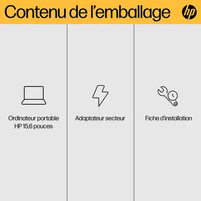 HP 15-fc0150nf AMD Ryzen¢ 5 7520U Ordinateur portable 39,6 cm (15.6