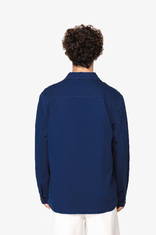 Veste worker écoresponsable délavée homme - Réf: NS610 - Native Spirit - 50% coton biologique et 50% lin_3