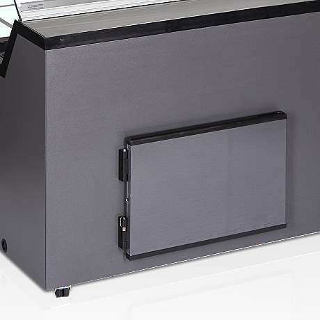 Vitrine pour glace en bac Anthracite RAL 7016 - 184 L | Tefcold - MIRABELLA6_3