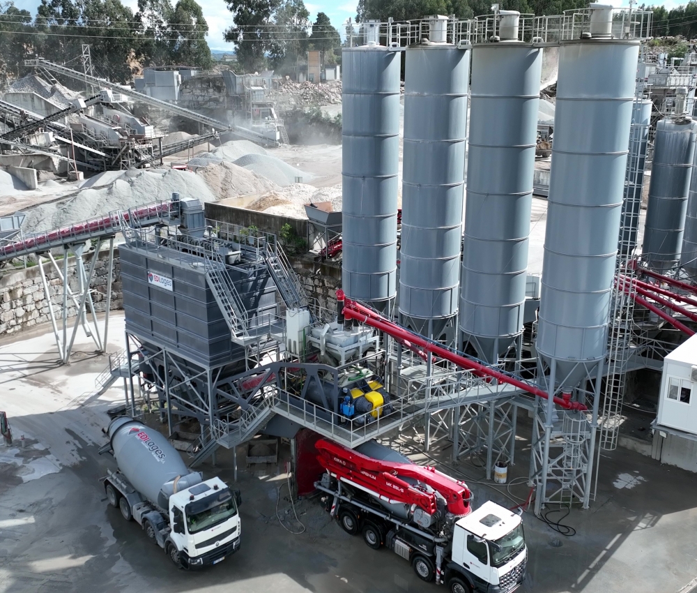 Centrale à béton mobile 120 m3/h - 4 ou 5 trémies d'agrégats et une capacité totale jusqu'à 400m3 - Arcmov_3