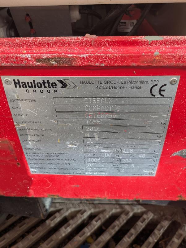 Nacelle ciseaux HAULOTTE compact 8 occasion_3