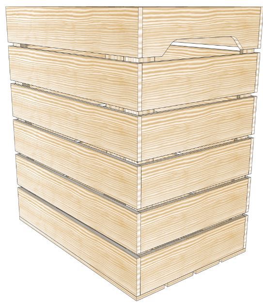 S6 - Caisses en bois - Simply A Box - L36 x H60 x P54 cm - Fabrication française - Modulables et personnalisables_3
