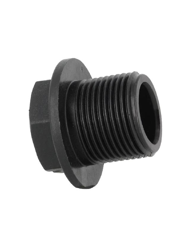 Bouchon Mâle Pas du Gaz - PP noir - sans joint - Mâle 3/4