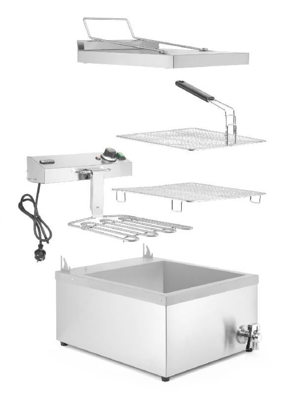 Friteuse à beignets avec robinet de vidange 12L 230V HENDI_3