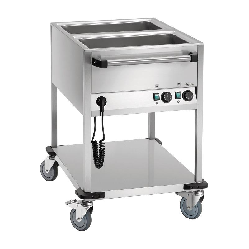 Chariot bain-marie WB2110 - 2 x GN 1/1 - Avec robinet de vidange | Bartscher_3
