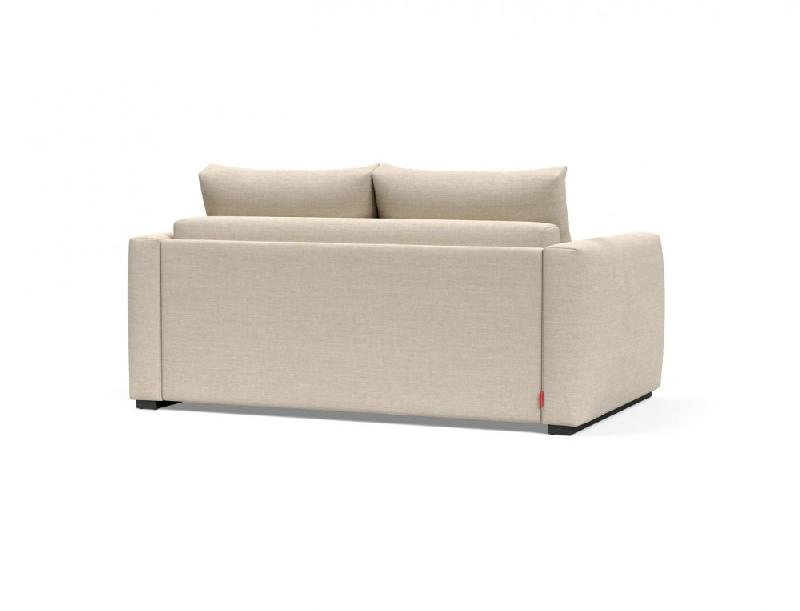 Canapé convertible design avec accoudoirs - COSIAL Innovation Living - Tissu Phobos Latte - 140x202 cm_3