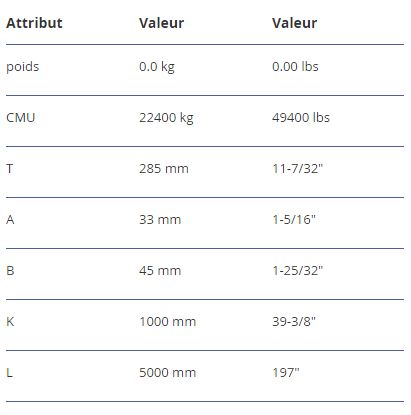 VSRS 20 - Palonnier VIP fixe - RUD - CMU 22400 kg - Longueur utile personnalisable_3