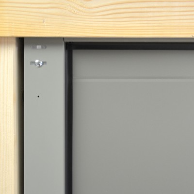 Porte de garage sectionnelle Isola - isolée 40mm avec ou sans portillon - motorisée et pré-montée_3