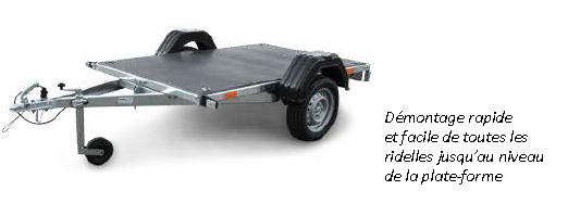 Remorque bagagère non freinée - 2,05 X 1,22 M - ZASLAW 205SU_3