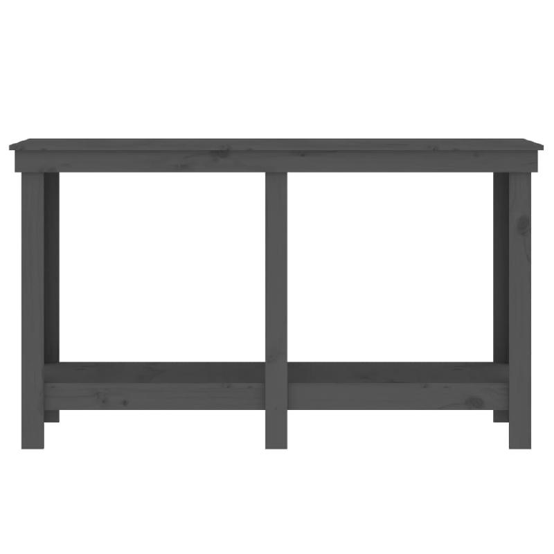 Vidaxl banc de travail gris 140x50x80 cm bois de pin massif 822508_3