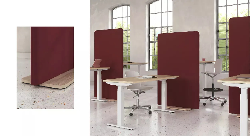 Cloison panneau acoustique vertical sur base plate So Montilla_3