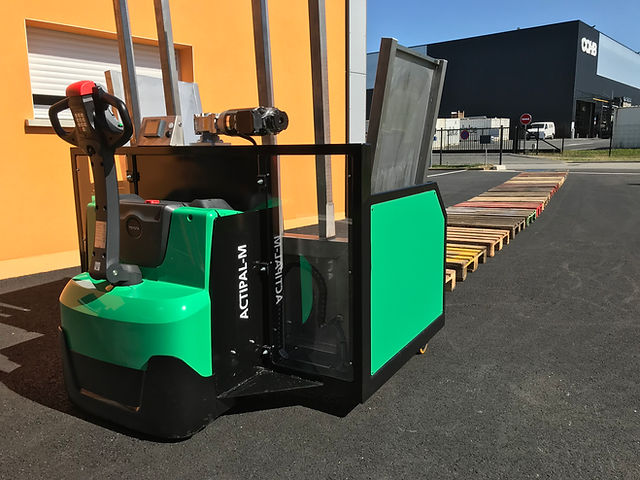Empileur dépileur mobile automatique  - capacité 15 palettes - disponible sur mesure - Actipal M_3