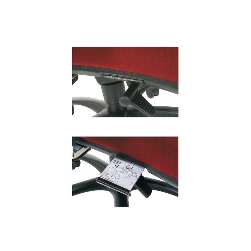 Siège de bureau haut de gamme avec appui-tête ajustable et soutien lombaire