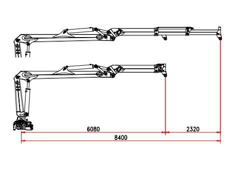 Grue auxiliaire R 110 ms2 - Bob Spa - capacité de levage 110 kNm - extension hydraulique 8,40 m_3