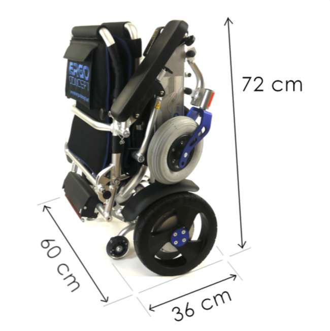 Fauteuil roulant électrique Ergo Concept 08L Progeo - pliable en 3 secondes, ultra polyvalent, autonomie 30 km_3