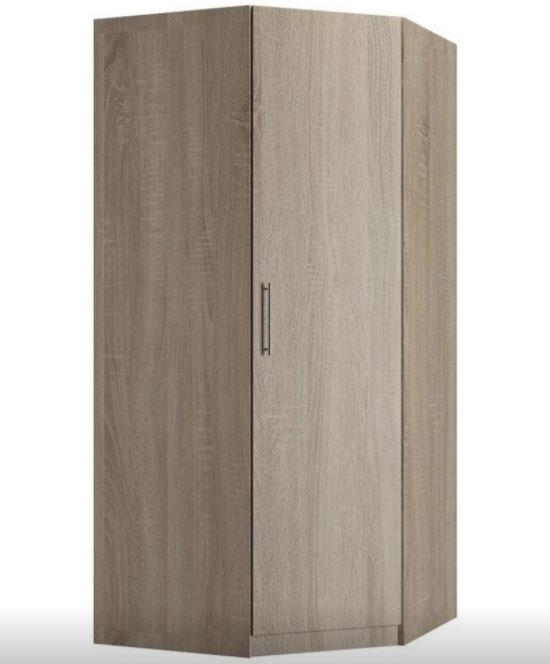 Composition angle lit escamotable Vertigo chêne naturel 411 x 100 cm - Couchage quotidien 90 x 200 cm avec rangements intégrés_3