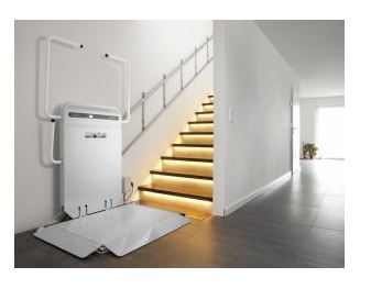 Plateforme monte escalier droit inclinée,  automatisée, plus puissante, plus solide, moins encombrante_3