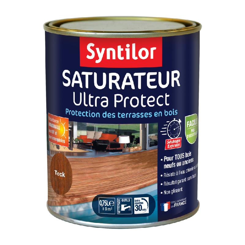 Saturateur ultra protect SYNTILOR - Teck - Mat - 0.75 L - Terrasse et jardin_3