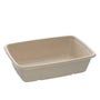 Boite repas écrue en bagasse - Bio Futura - 1050 ml - Compostable et résistante aux liquides - SCSBMB1L_3