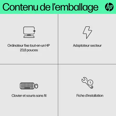 HP 24-cr0068nf Intel® Core¢ i3 i3-N300 60,5 cm (23.8