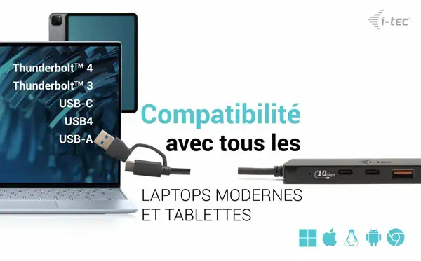 I-tec Metal C31HUBMETAL2A2C hub & concentrateur USB 3.2 Gen 1 (3.1 Gen 1) Type-C 10000 Mbit/s Noir_3