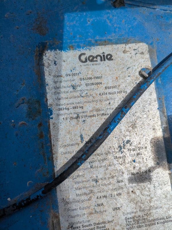 Nacelle ciseaux GENIE gs2032 occasion_3