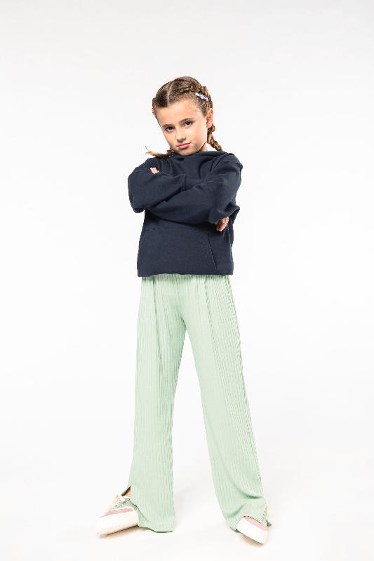 Sweat-shirt capuche enfant - Kariban - Réf : K477 - 80% coton / 20% polyester - Look sportswear et casual_3