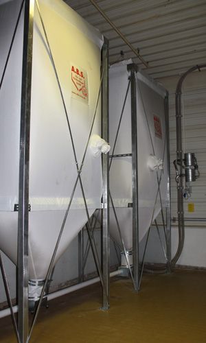 Silo polyvlent classique  avec sortie en tissu conique pour granulés de bois modèles flexibles - Flexilo standard - ABS_3