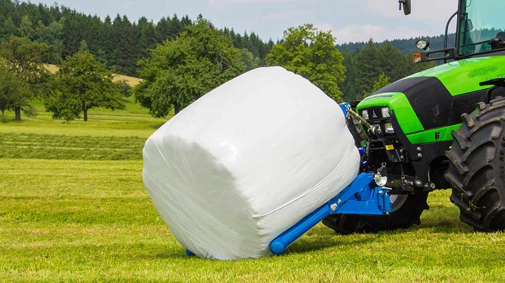 Btgha - Fourche à balles rondes avec redresseur - Goewell - Poids 125 kg - Pour balles de 1,00 à 1,80 m de diamètre_3