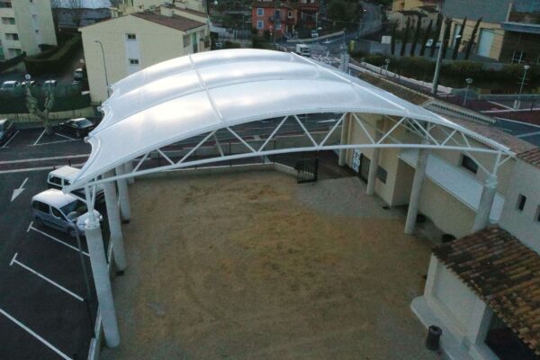 Couverture de terrain de boules sur mesure - Matériaux haute qualité - Normandie Structures_3