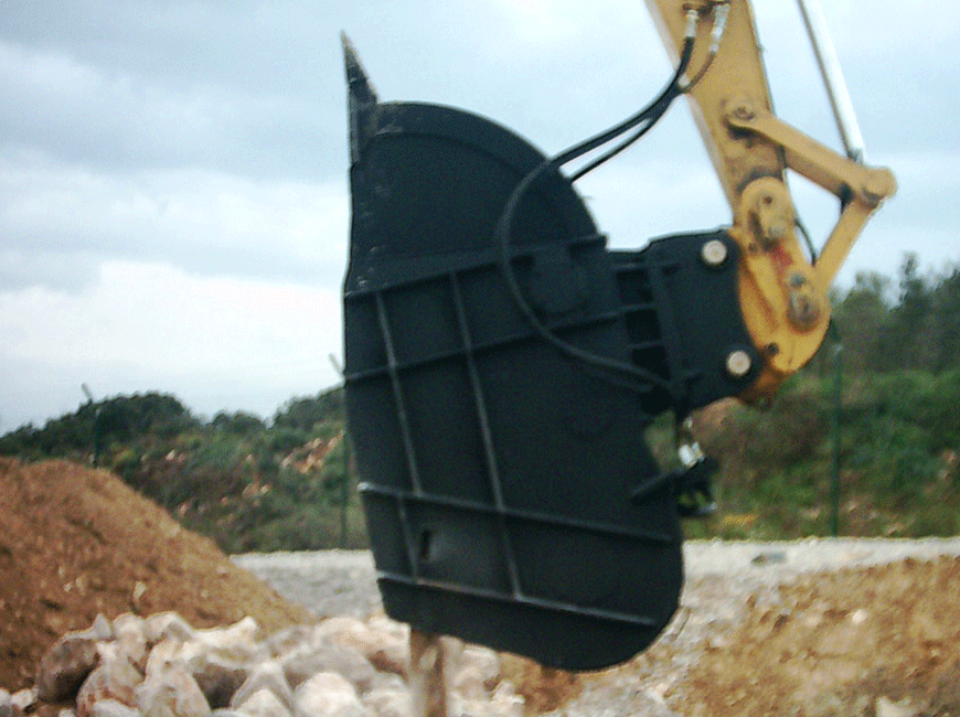 Godet concasseur - mâchoire à mouvement translatoire - capacité SAE 0.75 m³ ou 1 m³_3