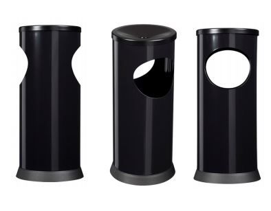 Réf. 58945 Kipso - Cendrier corbeille étouffoir 0,25L/17,5L - Rossignol - Noir graphique - Fabrication française_3